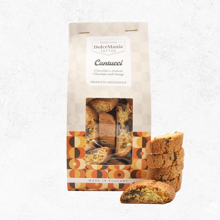 Cantucci Arancia e Cioccolato Fondente
