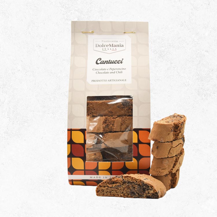 Cantucci Peperoncino e Cioccolato Fondente